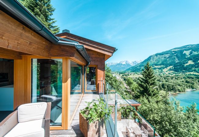Villa in Zell am See - Chalet Max Panorama, Zicht op het meer & sauna